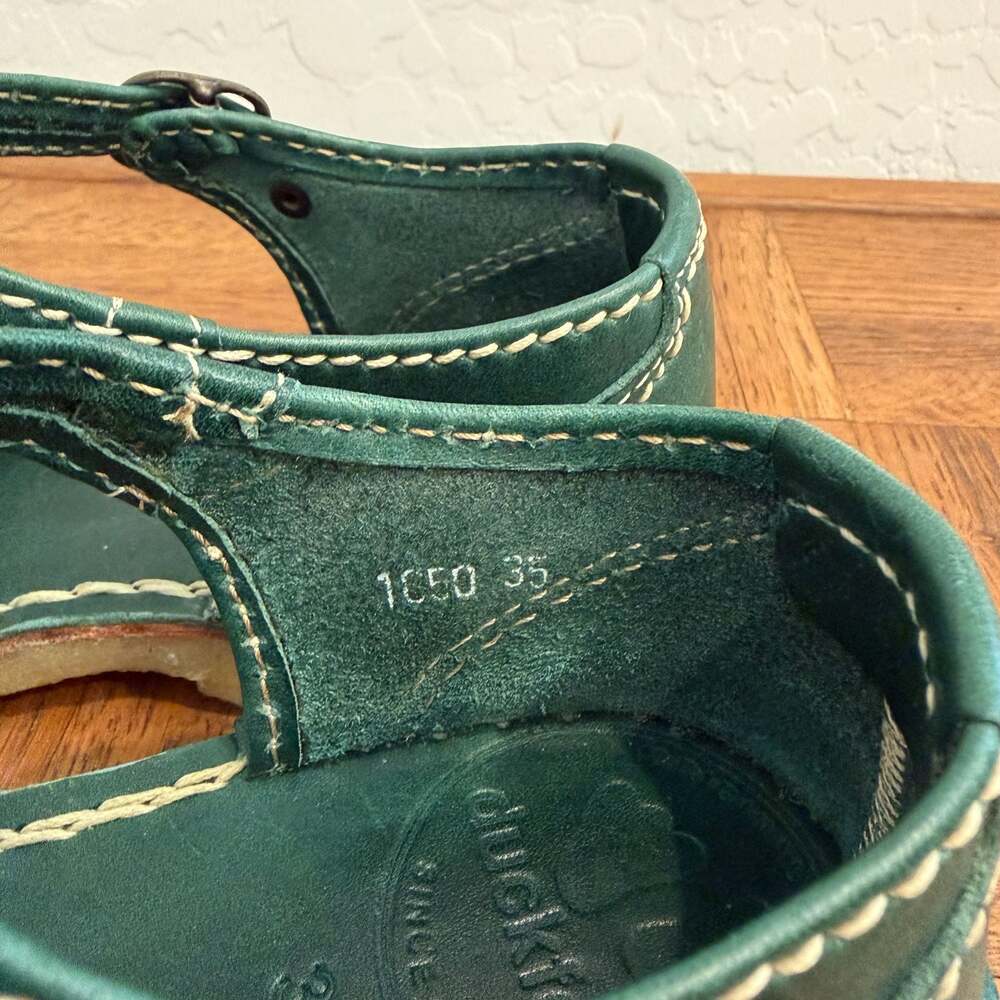 Duckfeet Mols Mary Jane Leather Shoes in Turquoise - Picture 5 of 10